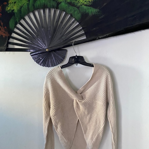 Urban Planet/ Sirens Tan off the shoulder sweater - Picture 2 of 4